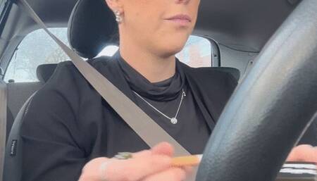 Smoking and driving - portrait