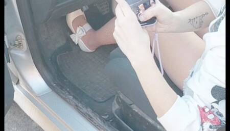 Naomi pedal pumping revving hard, ENGINE BOILS!