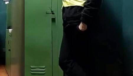 Security Guard in Locker Room