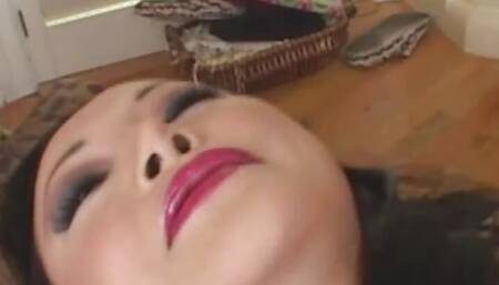 Mesmerizing Asian MILF Ange Venus fucks cowgirl style for her better orgasmic reactions