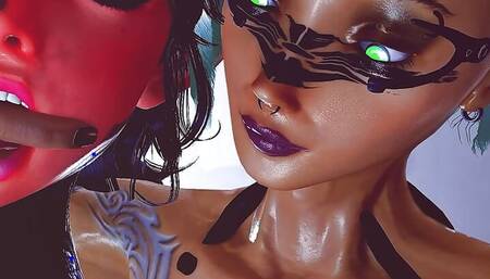 Cyber Futa fucks his girlfriend