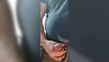 Solo Straight Guy Big Cock Jerk off Close-up and Cum