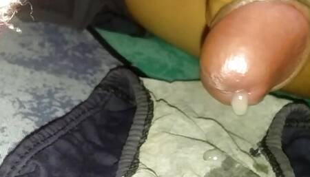 Morning Wood Cumshot on Underwear