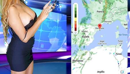 The new weather girl has wardrobe problems