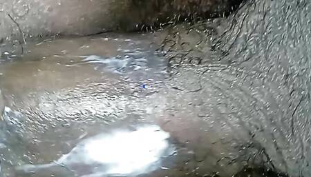 South African hubby filming his wife taking a dick