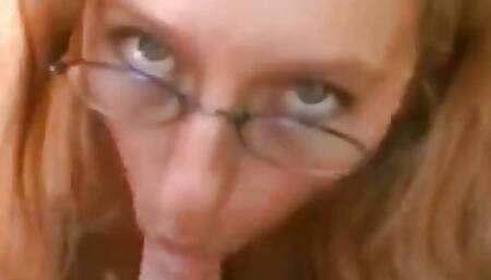 Milf blonde shows naked pussy