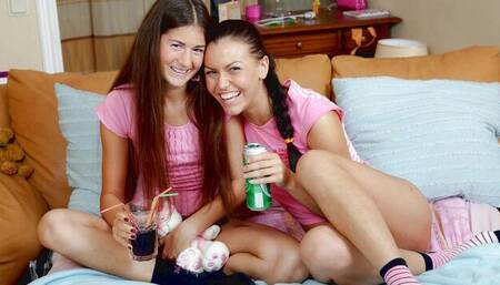 Ekaterina Afanasyeva and Ganna Fedas love fucking with a dildo