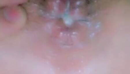 I widened my anus with my hand