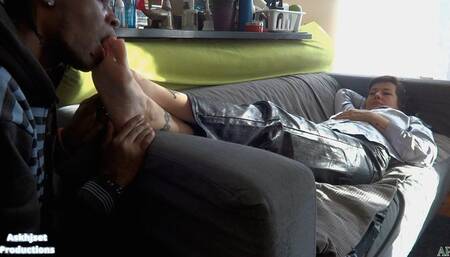 Worshipping Cat Princess Feet Sexii Feet And Face Smothering