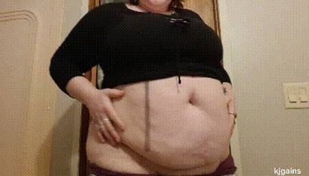 Belly Before and After Trip to Buffet (MP4 HD)