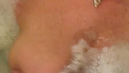 Carissa in the bubble bath with you POV