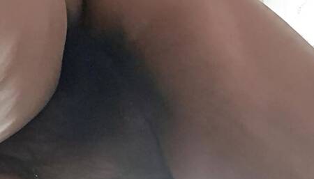 The neighbor recorded me, he wanted to know my big hairy pussy, he got horny