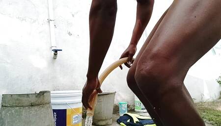 Village boy remove hear