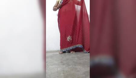 Wear saree full video