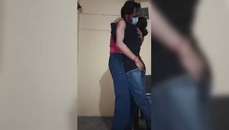 Bhabhi Kissed and Ass and Boobs Pressed and Sucking Dick