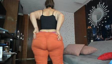 Kristen Hill BBW leggins ass worship