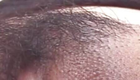 Asian woman in black high heels gets into messy threesome ending in creampie