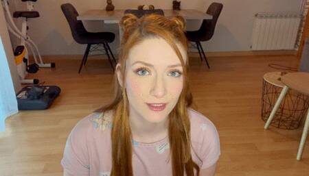 Sweet girl tries to please you