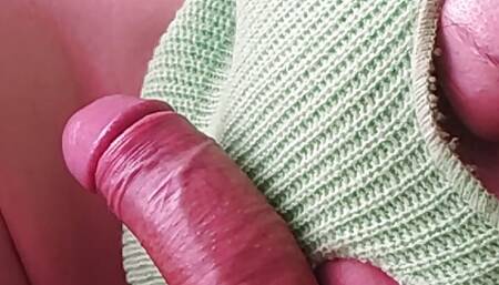 Horny young stepmom sucks and jerks stepson's big cock while her husband is at work