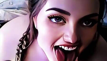 Sorority Freshman's First Cumshot Facial in College Hentai