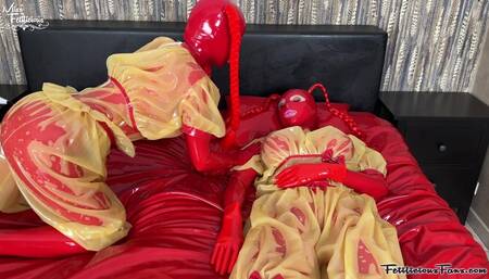Playful rubber dolls