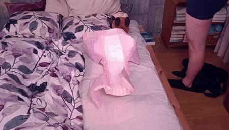 Sissy Bunny Changes His Diaper