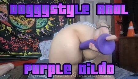 Taking A Dildo To My Tight Ass Doggystyle