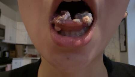 Aurora Sensually Eats Breakfast