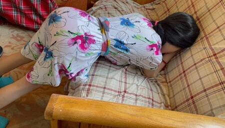 Naoko's Thigh and Bottom Punishment