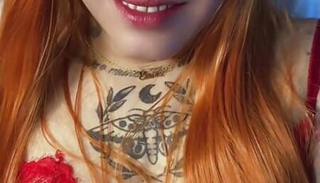Redhead Trans Girl Has the Best Cumshot