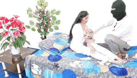 Beautiful Indian Hindi Mistress Sex with Her Home Servant