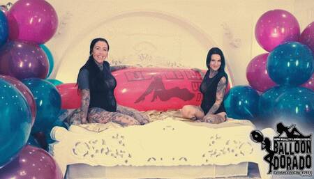 Caro and Nina rides GL700 Airships until they pop 4K UHD Version