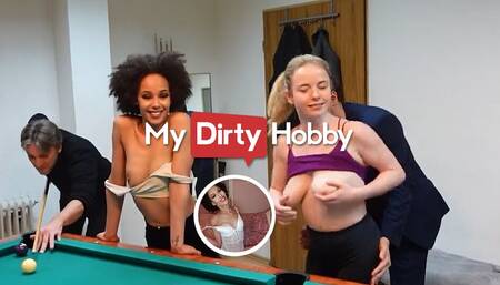 MyDirtyHobby -2 babes gangbanged by 6 cocks