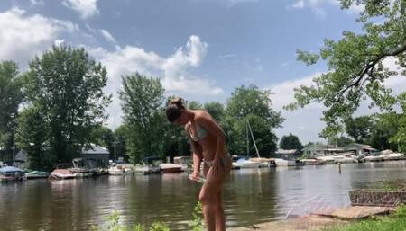 Katie Katt Lotions Up at the River House - MP4 (SD)