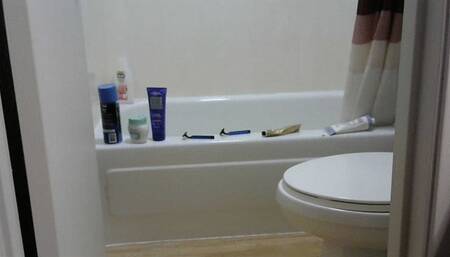 Pee and diarrhea in the nude with stomach flu