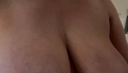 Sweeping the floor topless (2022) (MP4)