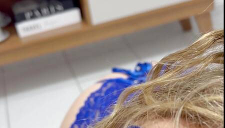 Blonde fucking hot and moaning