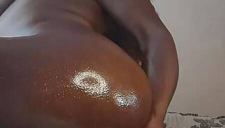 Horny bitch making her pussy happy