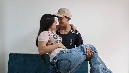 Big Ass Neighbor, if You Want I Can Lift You up, Give Me a Kiss Before Someone Arrives at the Office