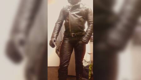 Black Leather Flex Smoke Nipple Play Scenes
