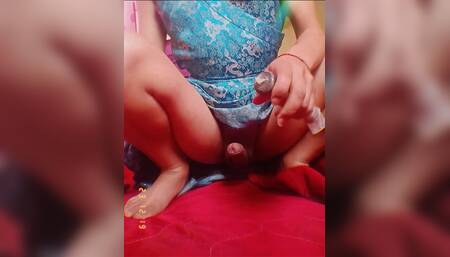 Slan Maiden riding dildo