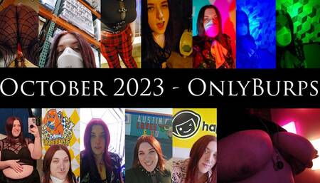 October 2023 - OnlyBurps Compilation - Public Outdoor Burping at Oktoberfest with Indoor Belching at Museum of Illusions and Dave n Busters!