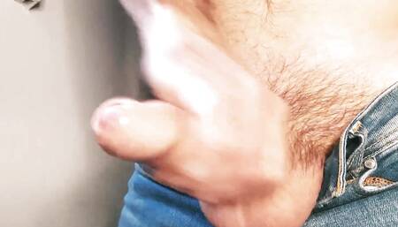 Solo man with hand cum