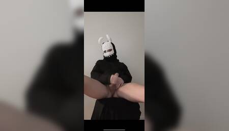 Little devil jerks off alone and shows his asshole