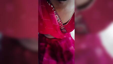 Wear red saree part-2