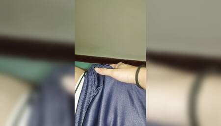 Masturbating Husband's Dick Before Bed