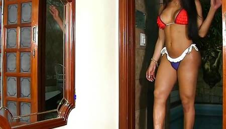 Hot Latina Tgirl Erika Lee Is a Naughty Slut Who Loves Jerking off