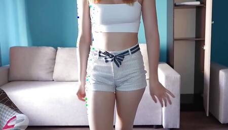 My Stepsister Verlonis Caught Me Masturbating and Got a Real Creampie Pussy