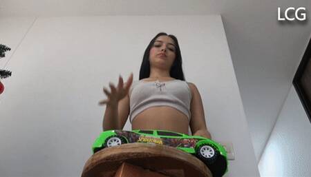 Stunning Debora Debuts Destroying Car Of Spiderman