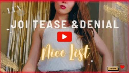 Santa’s Nice List Christmas Gooner Edging JOI - 554